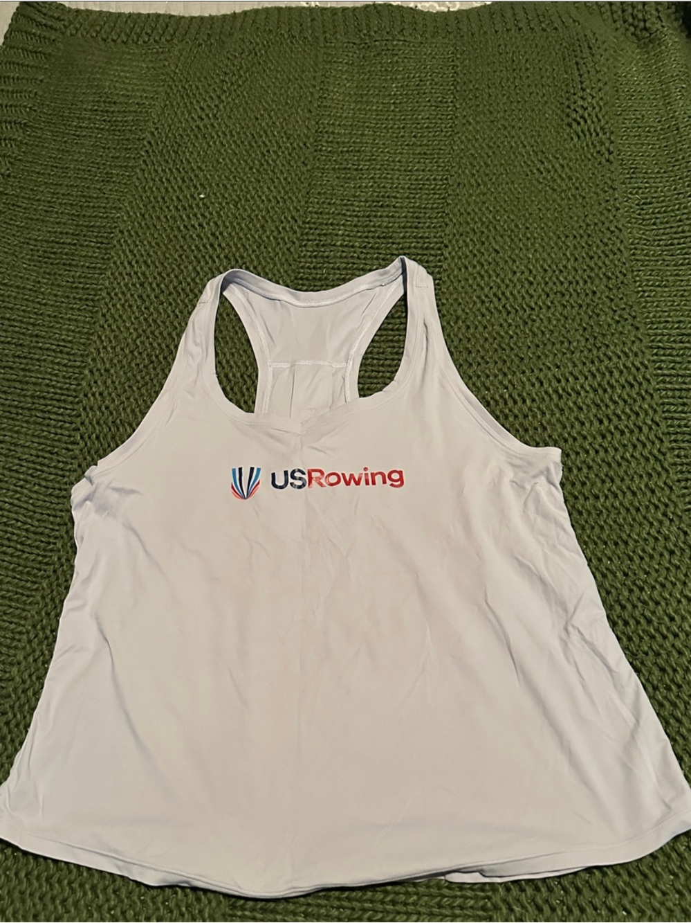 Women's White Racerback Performance Tank